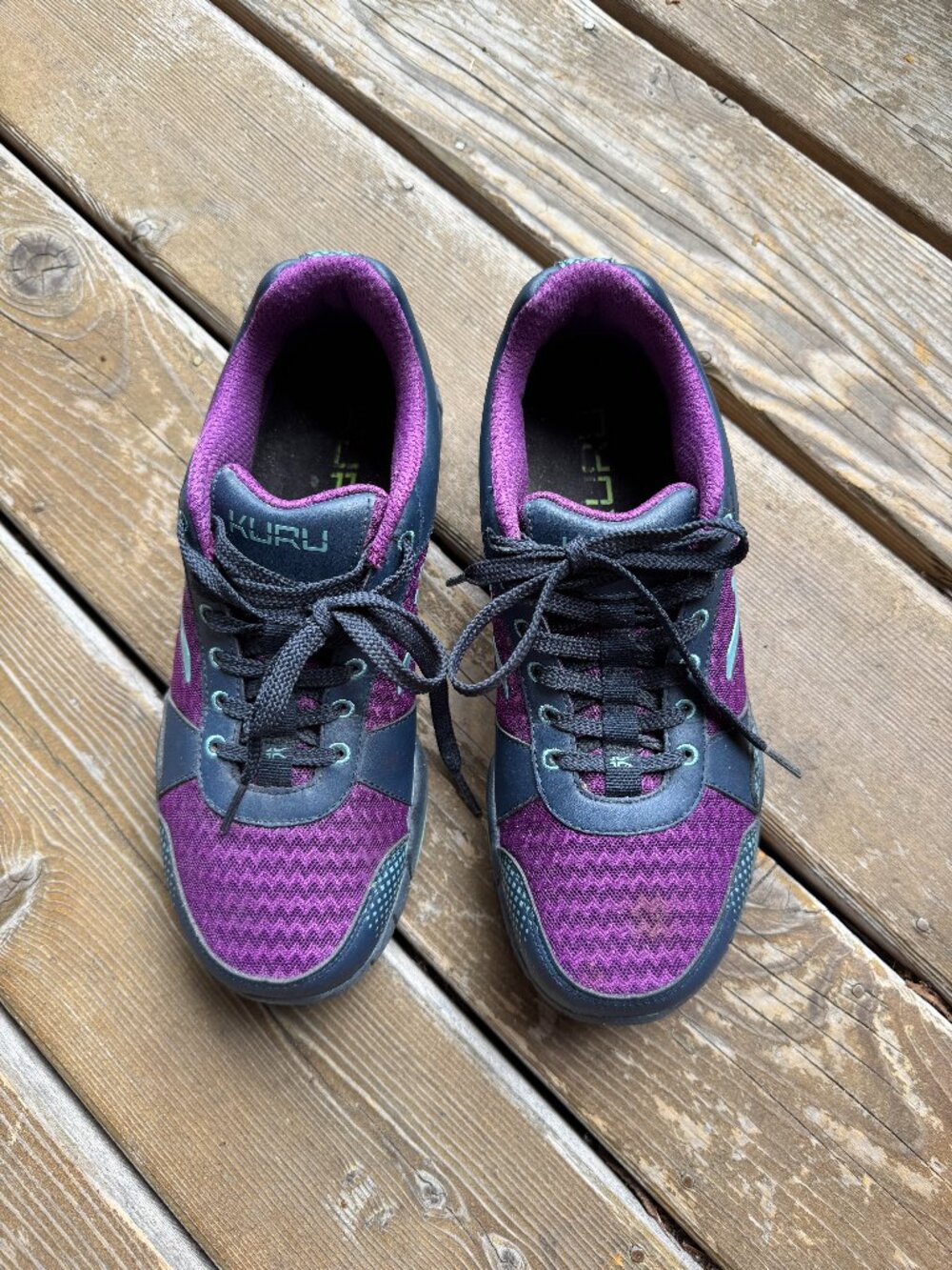 Kuru Quantum Electric Grape/Midnight Blue Mesh Sneaker in Women's US 10